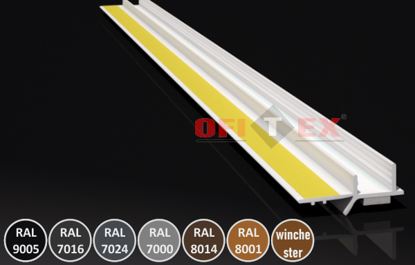 Listwa przyokienna PCV 9/6 mm